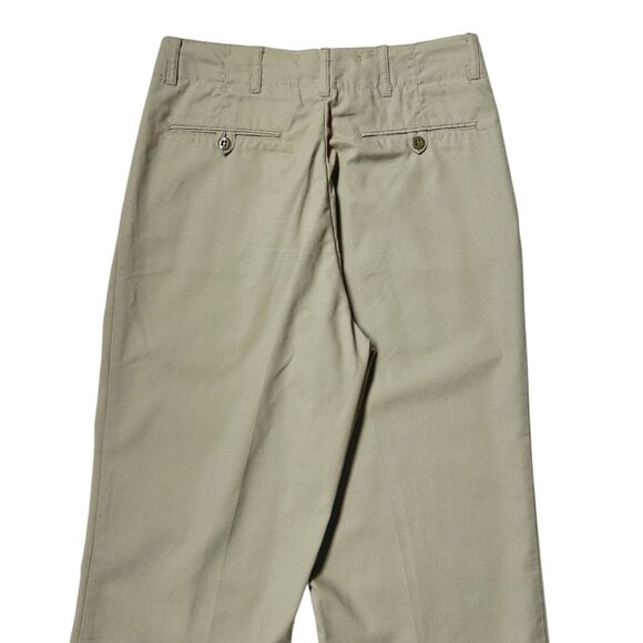 80s vintage highwaisted military pants army trousers tropical tan straightleg. - Picture 4 of 6